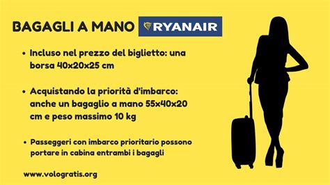 Ryanair Bagaglio a Mano: Regolamento, Misure, Peso e 